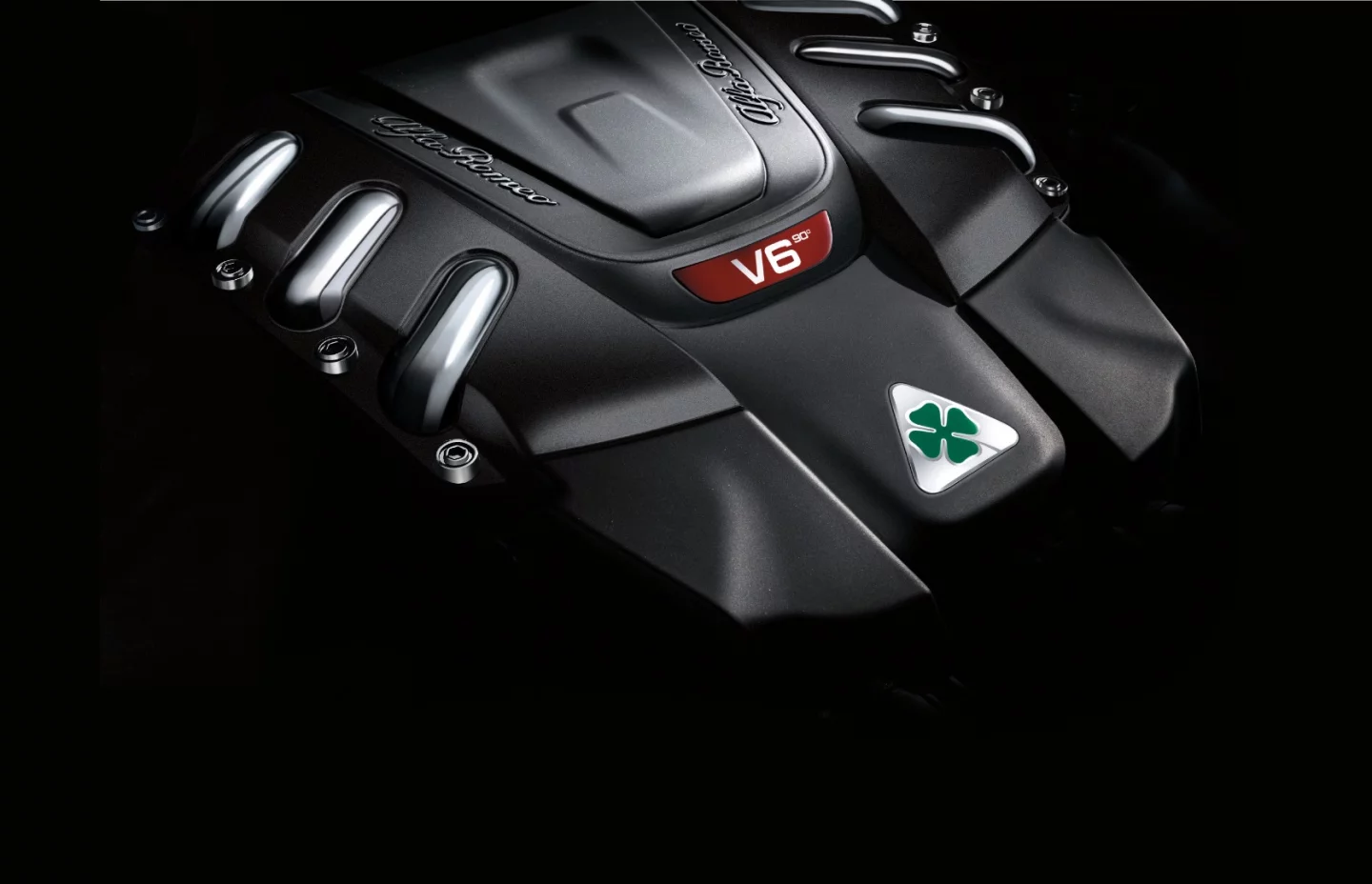 A powerful Ferrari-derived V6 propels the Giulia with 505 horsepower