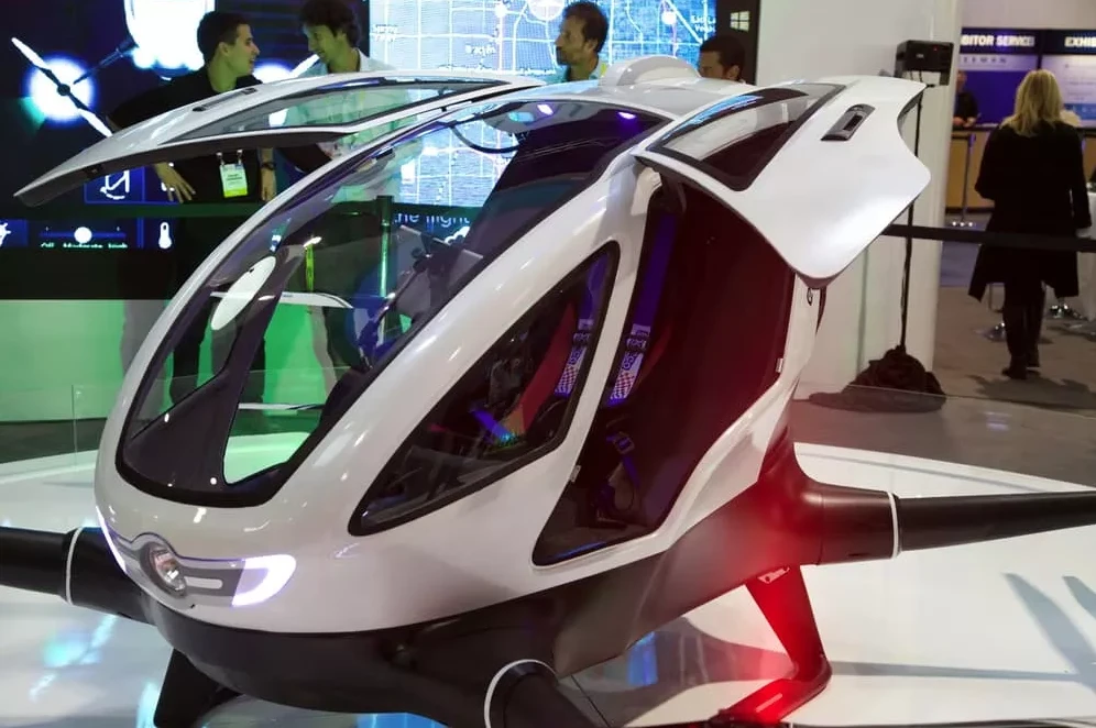 Ehang's 184 drone at CES earlier this year
