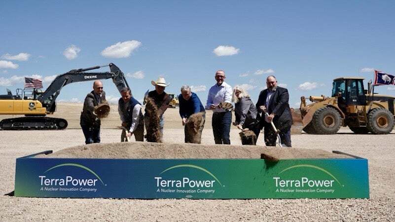 Bill Gates (center) at the groundbreaking ceremony