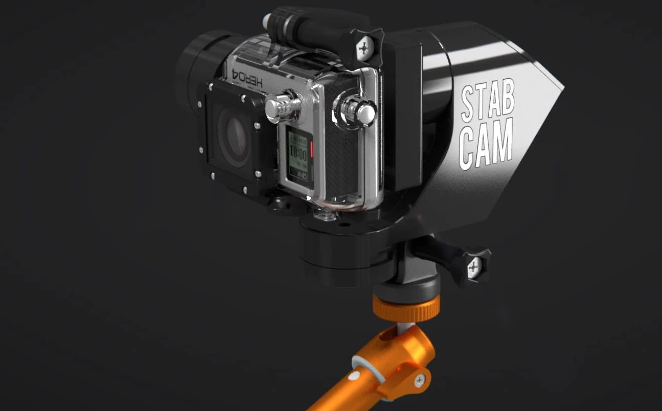 The 3-axis StabCam fits all models of GoPro Hero, provided they're kept in their housing