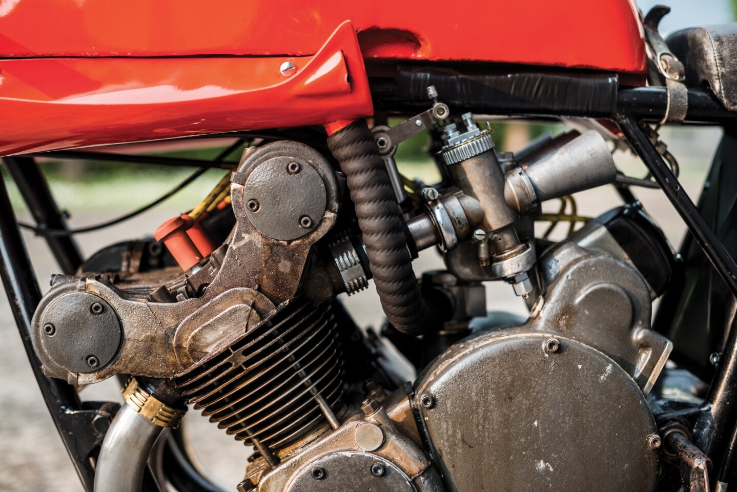 This 1957 Gilera 500cc Grand Prix bike is one of just 15 ever made by the factory. It is the final iteration of one of the most successful bikes in history.