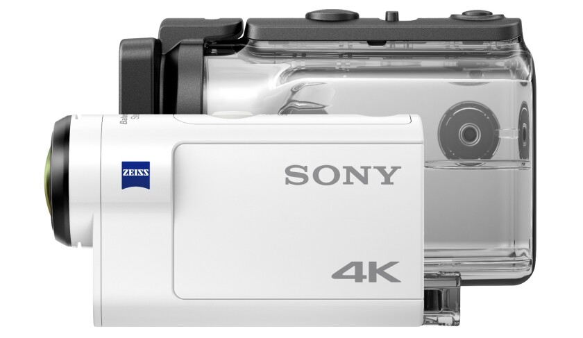 The Sony FDR-X3000 4K action camera comes with a waterproof housing