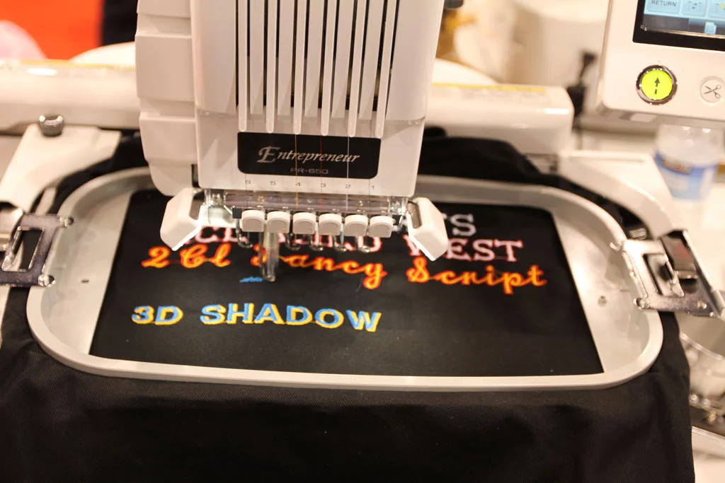 Brother showed-off its Entrepreneur embroidery machine at CES 2010
