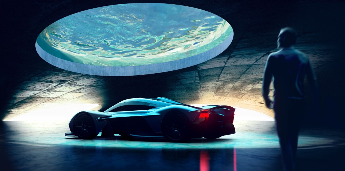 A vision of what Aston Martin Automotive Galleries and Lairs service could produce