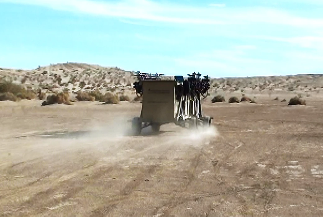 AT Black Knight Transformer technology demonstrator during driving tests