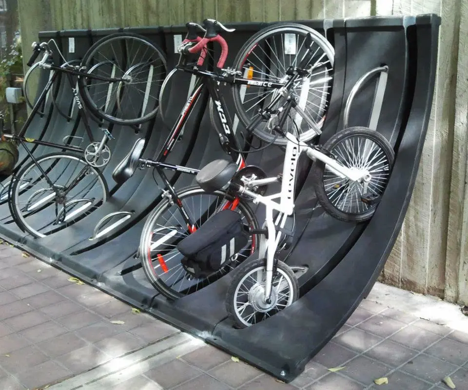 The LIFEbike is short and compact compared to regular bicycles