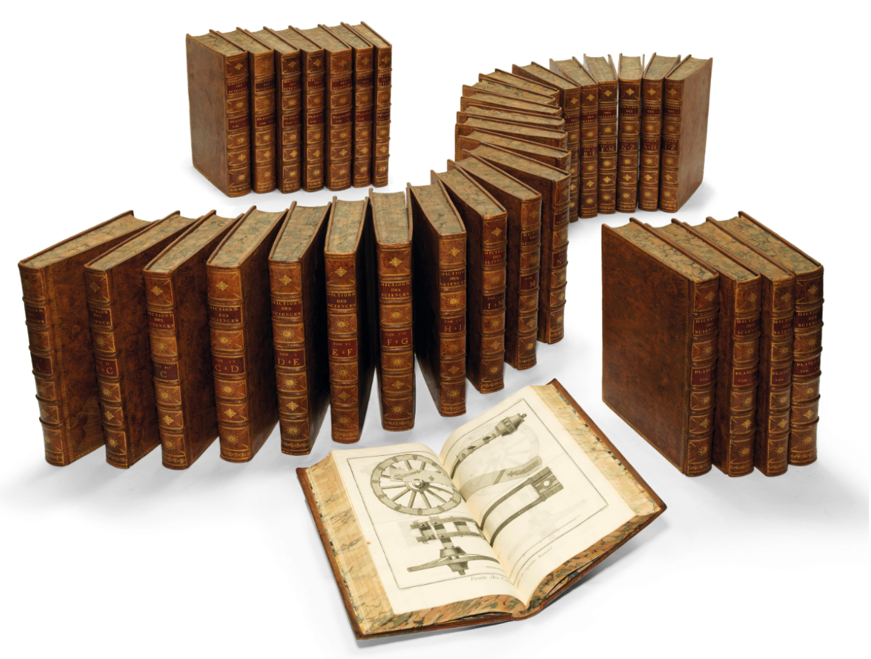 Encyclopédie, ou Dictionnaire raisonné des sciences, des arts et des métiers by Denis Diderot & Jean D'Alembert (1751-1780) | Auction Description | Estimate: $31,650 to $44,310 | Auction Date: July 9, 2019