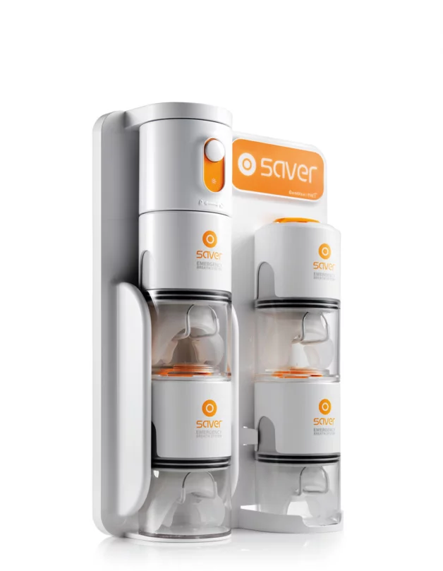 A wall-mountable package housing four 5aver units