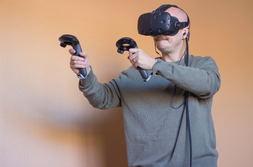 Oculus' motion controllers don't launch until later this year, but the Vive's motion controllers arrive along with the headset