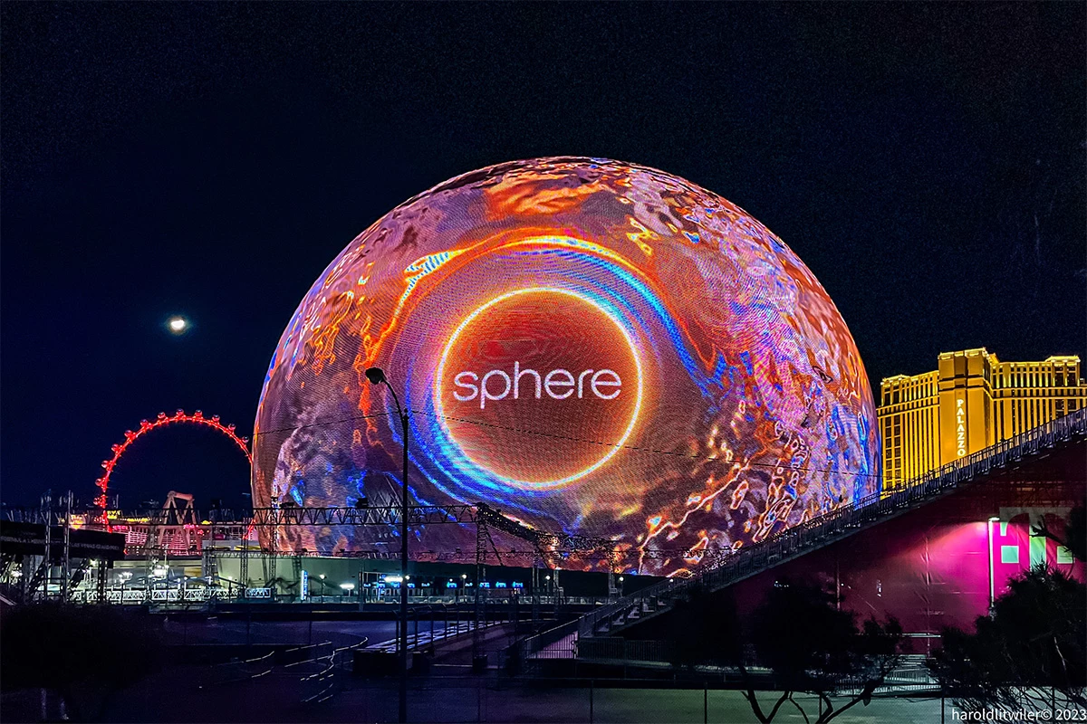 The Las Vegas Sphere has an enormous 160,000 sq ft 16K resolution interior screen, which will be scaled down for the new venue