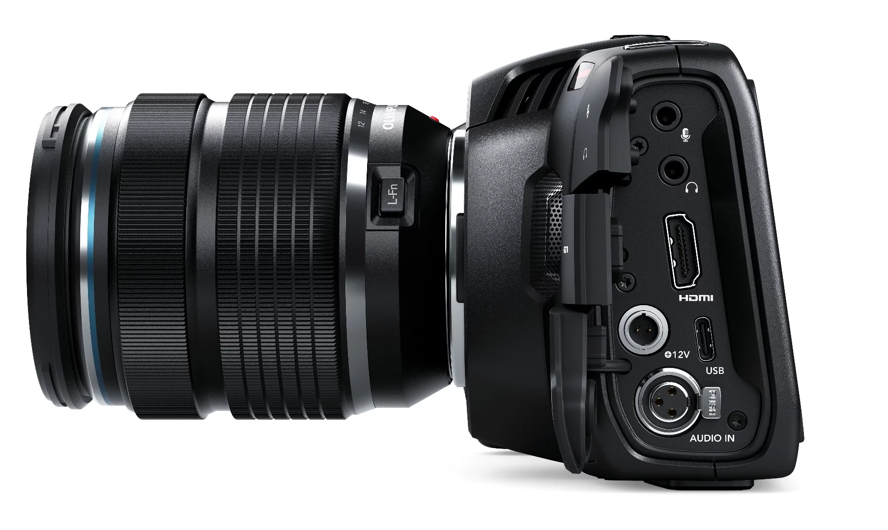 The Blackmagic Pocket Cinema Camera 4K's MFT mount is the same kind as used on the 2013 original, so users can dive into their kit bag and use lenses they already have or use adapters to expand into Canon, Nikon, Pentax and Leica glass territories