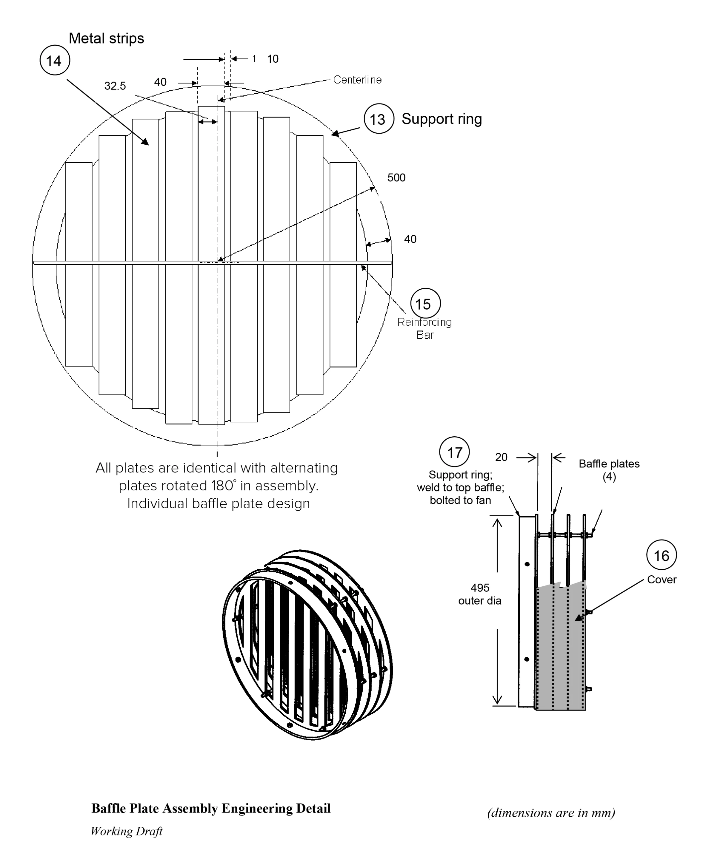 Baffles for the MCS
