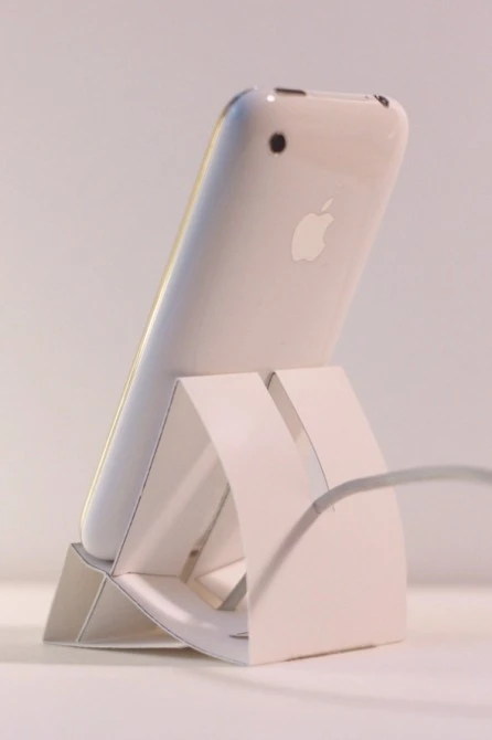 The convenient slot for the charging cable