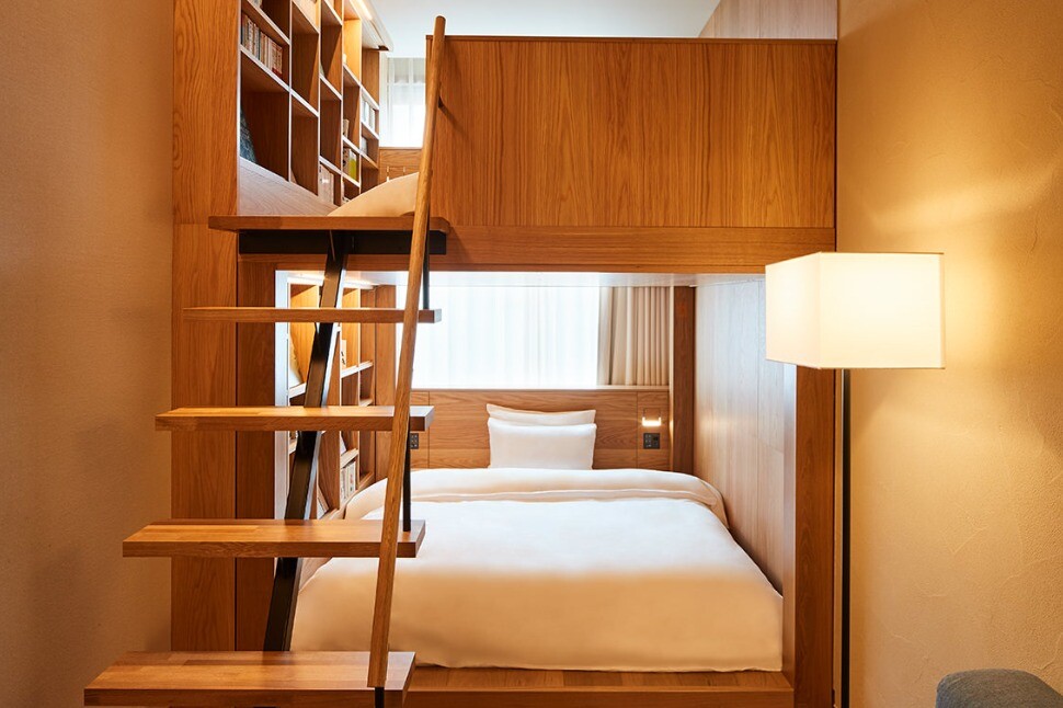 We love this bunk bed library