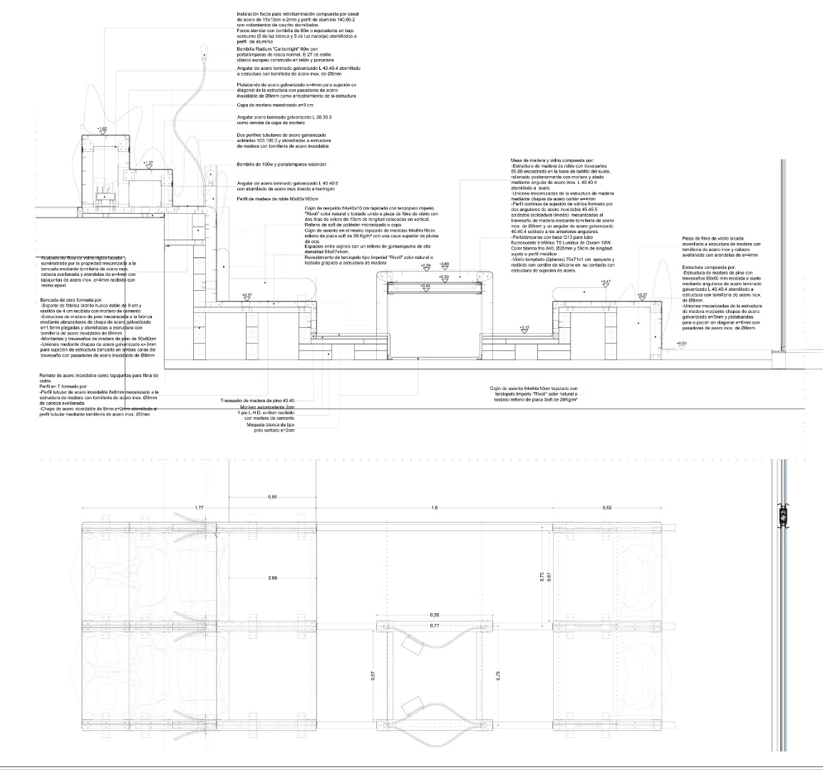 Architectural plan of House on the Cliff
