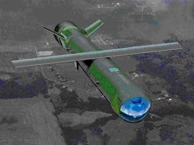 With a lifespan of 30 minutes cruising over the battlefield, the LAM is a new kind of multi-tasking missile - the wings extend after launch