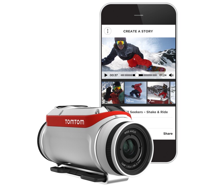 iOS and Android apps will be available for the TomTom Bandit action camera
