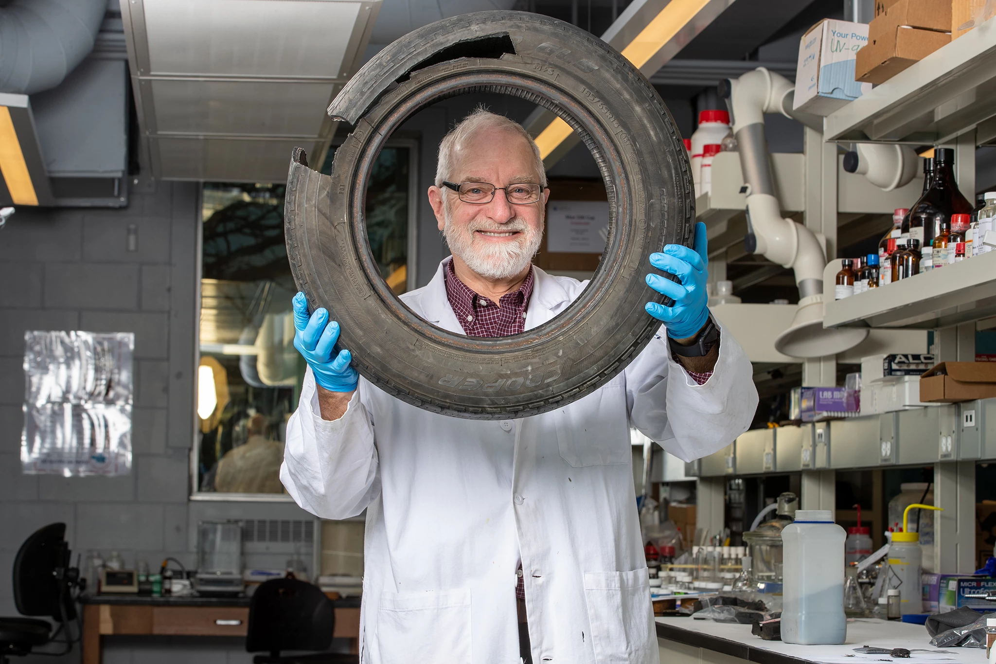 Michael Brook, a professor in the Department of Chemistry & Chemical Biology at McMaster University has led a team of researchers in discovering a new recycling method that can be applied to old tires