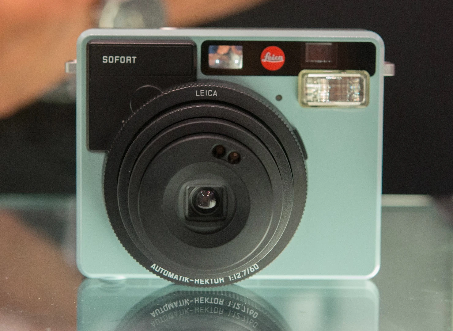 The Leica Sofort instant camera has a boxy charm to it