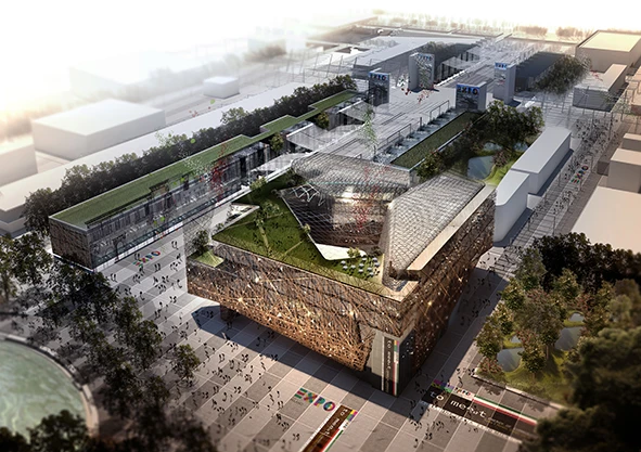 The Palazzo Italia will also be fitted with a photovoltaic glass rooftop to generate solar energy during the day