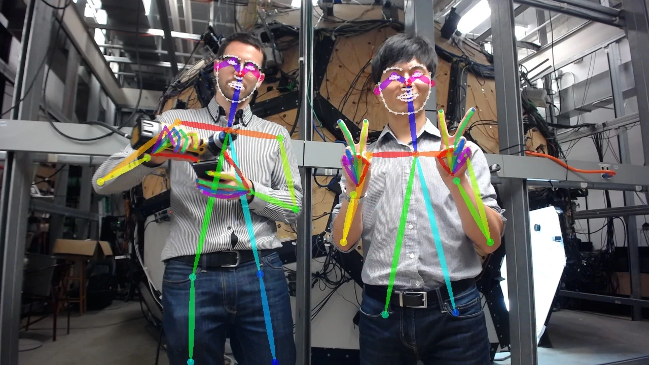 Two postgraduate students acted as models to provide the computer with thousands of poses
