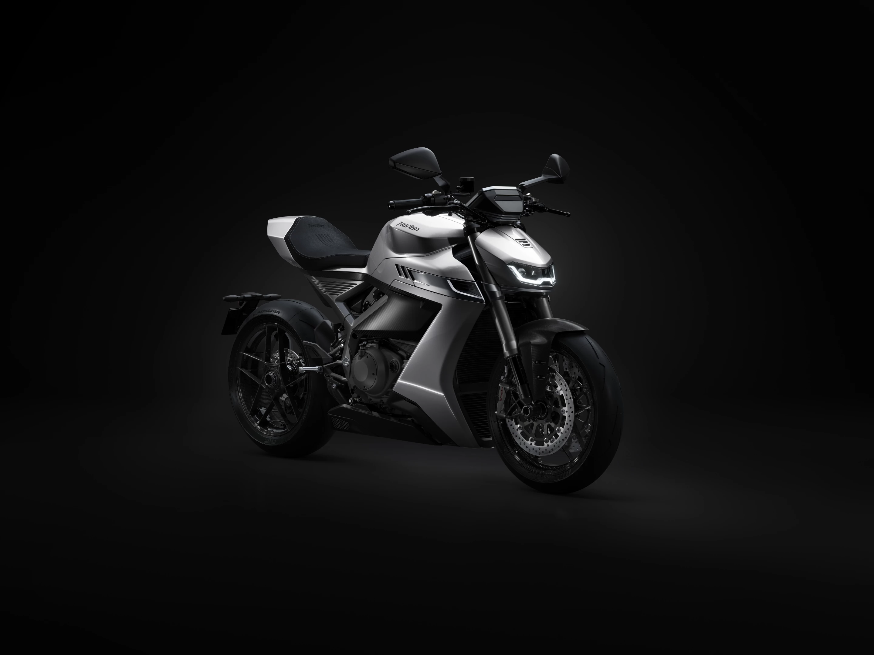 Norton has released graphics of three other motorcycles that we expect to be unveiled in the coming days. The first of these three is the Manx (without the R), which is a stripped-down naked version of the Manx R