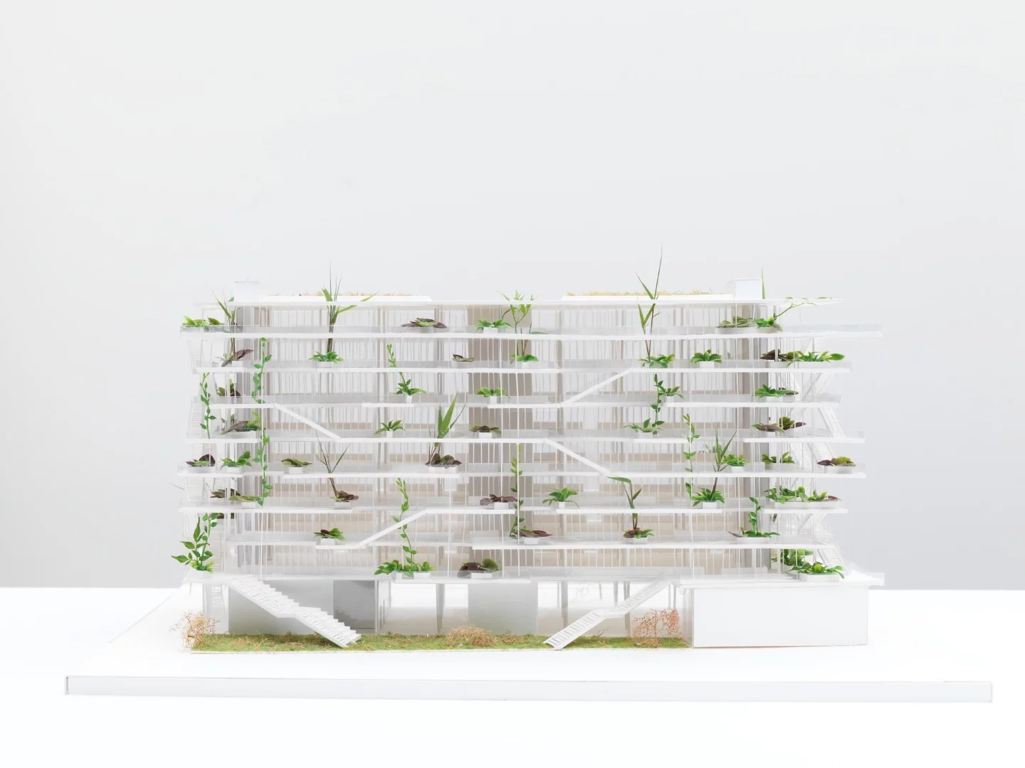 Architectural model of Offices With Terraces