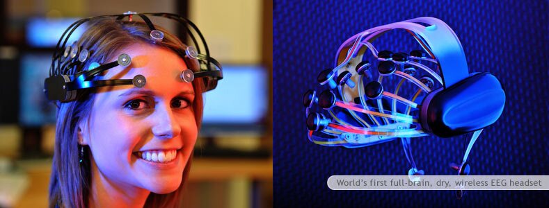 The NeuroFocus Mynd wireless EEG measurement headset
