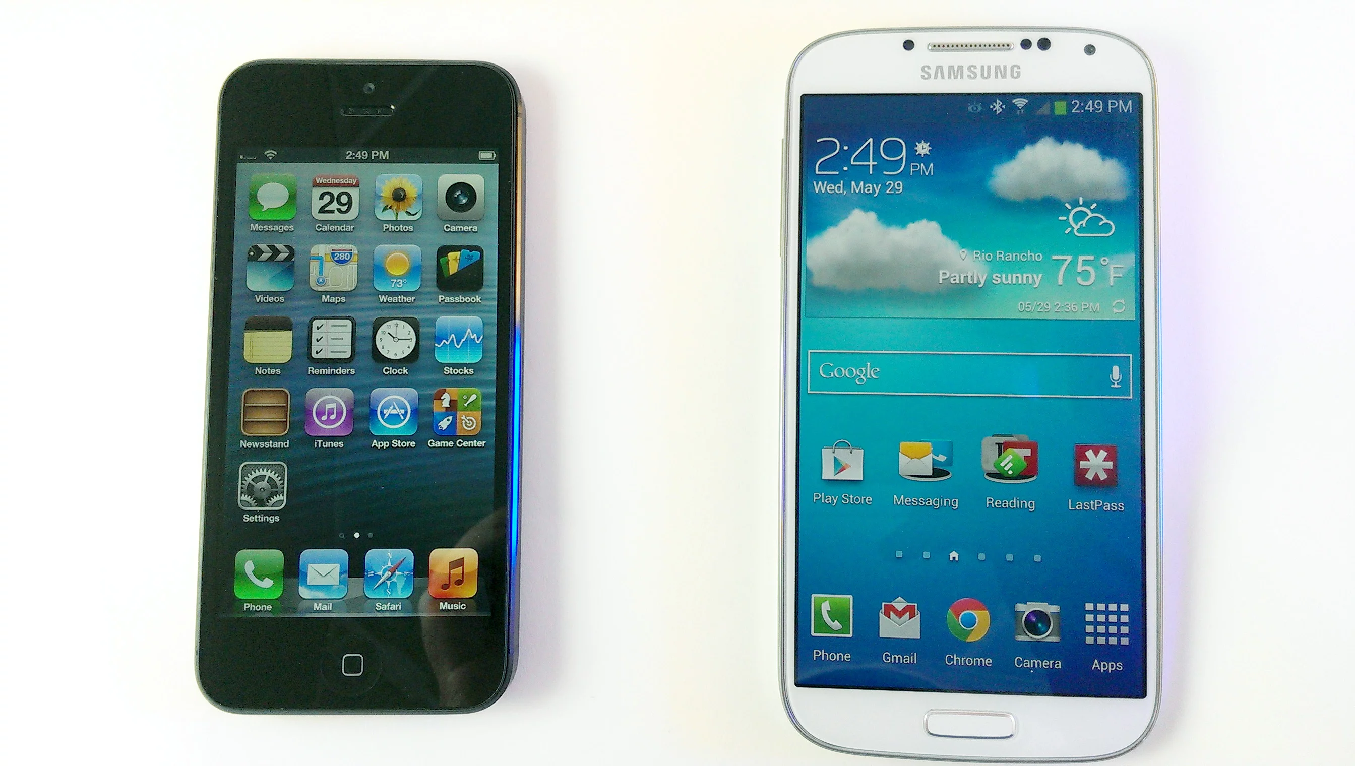 More side by side action ...