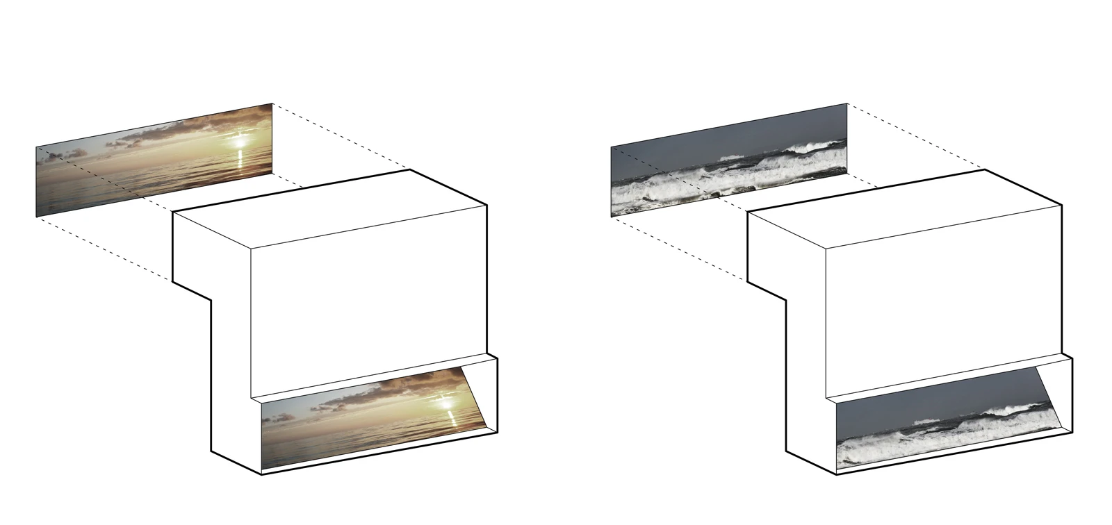 Architectural drawing of the Seaside Periscope (Image: Adam Wierciński Architekt)