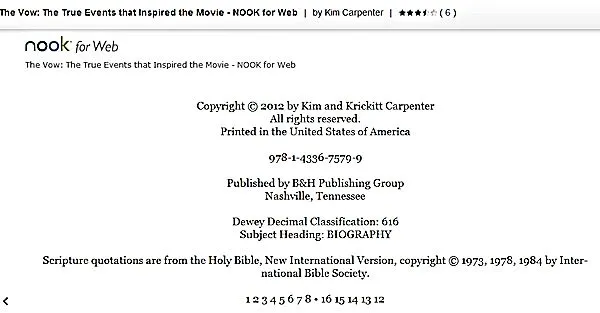 Screenshot of Nook for Web