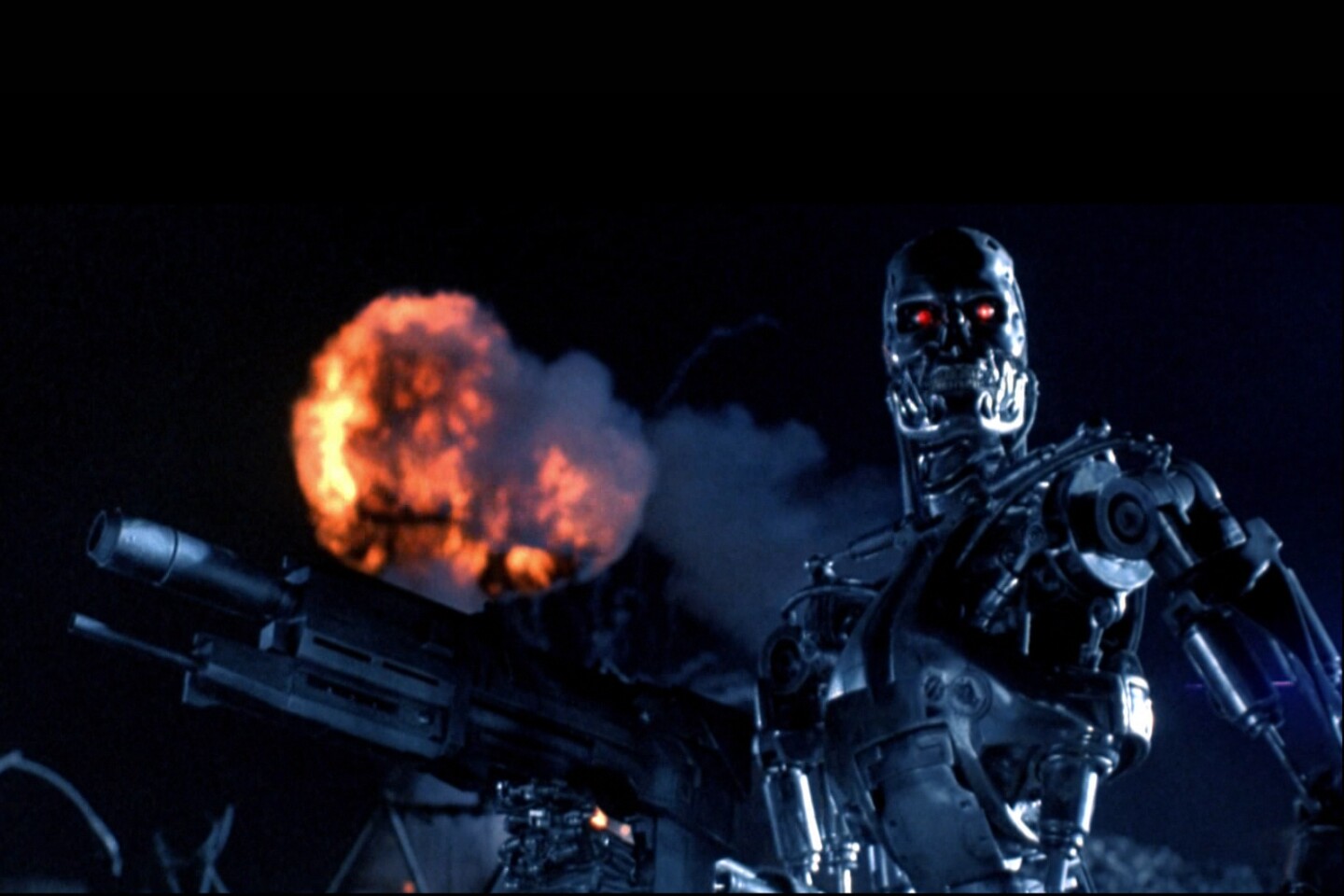 This Full-size T-800 Endoskeleton was used in the filming of "Terminator 2: Judgment Day" (1991). It was sold for $100,238 (£75,000) at a Propstore Auction on 11 November 2021