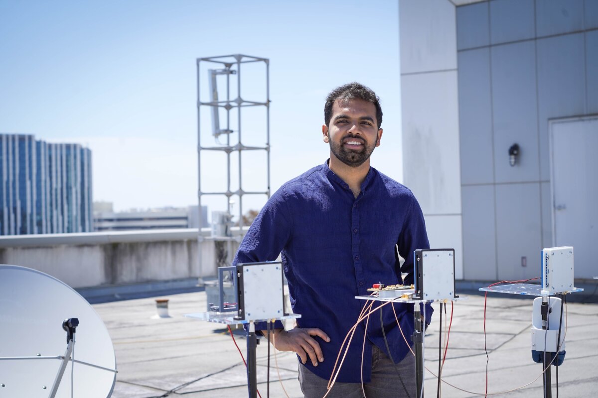 Small, flat, rooftop satellite antennas could replace big, bulky, costly dishes
