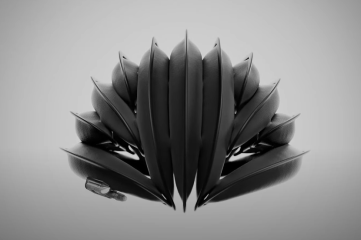 Ventete's aH-1 helmet all inflated and ready to wear