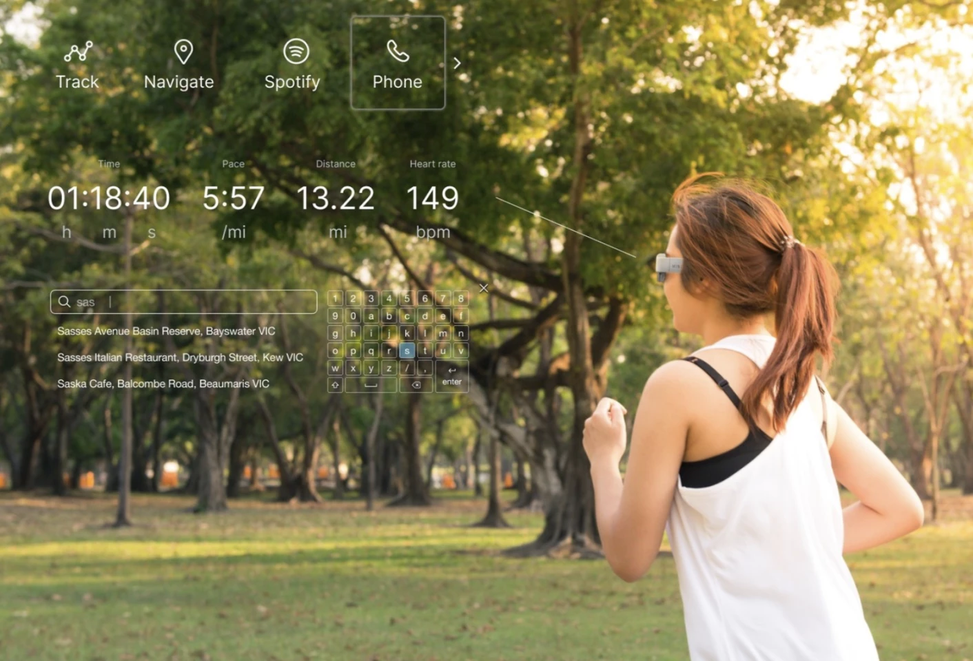 At 90 g, the glasses should seamlessly slot into your workout routine