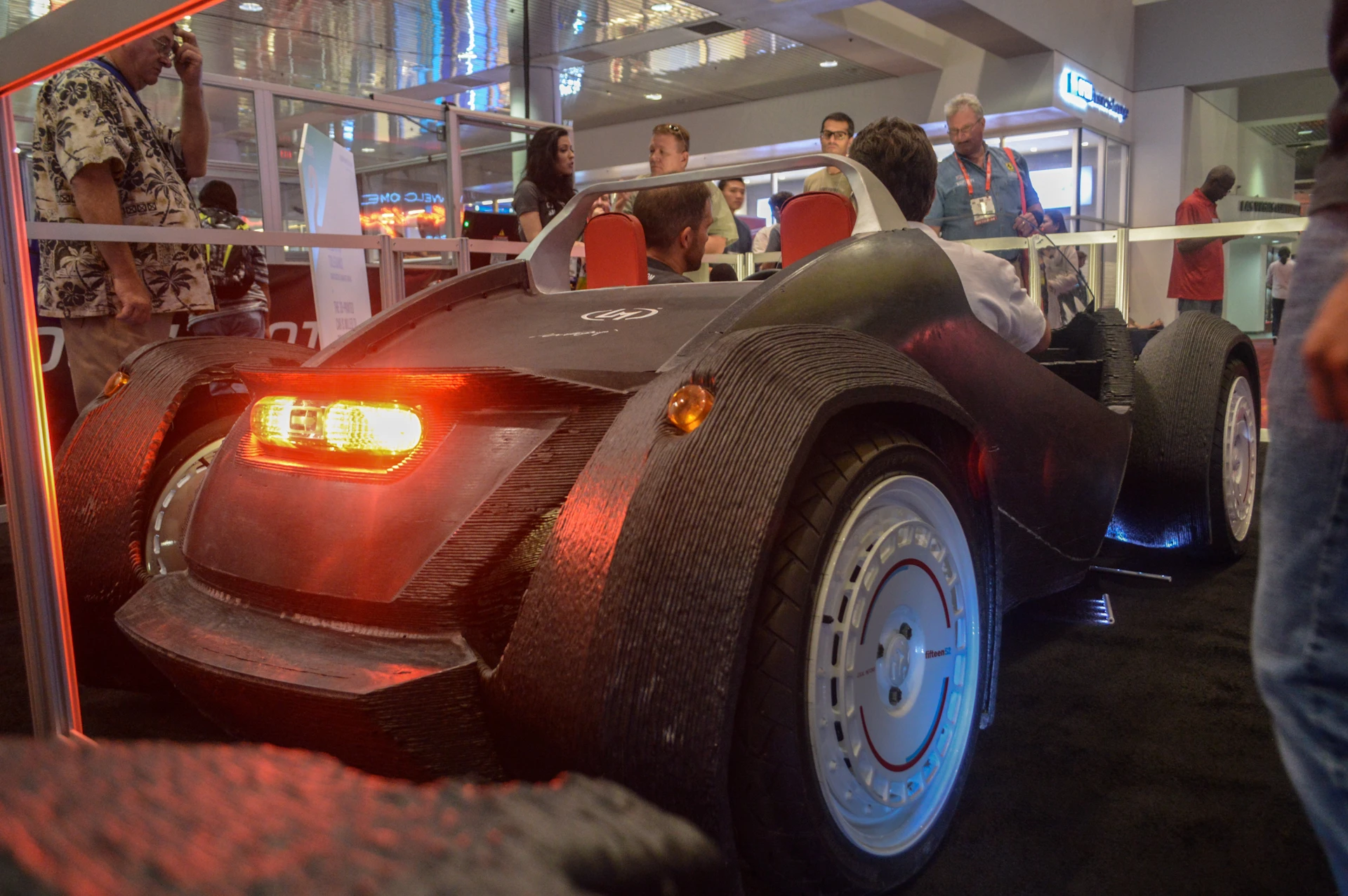 Local Motors live printed a Strati at SEMA (Photo: C.C. Weiss/Gizmag)