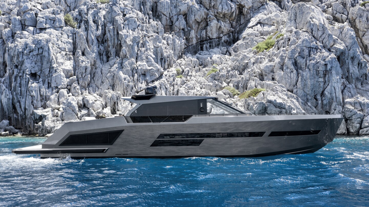 Along with the glass-heavy deckhouse, Mazu incorporates many windows into the hull itself