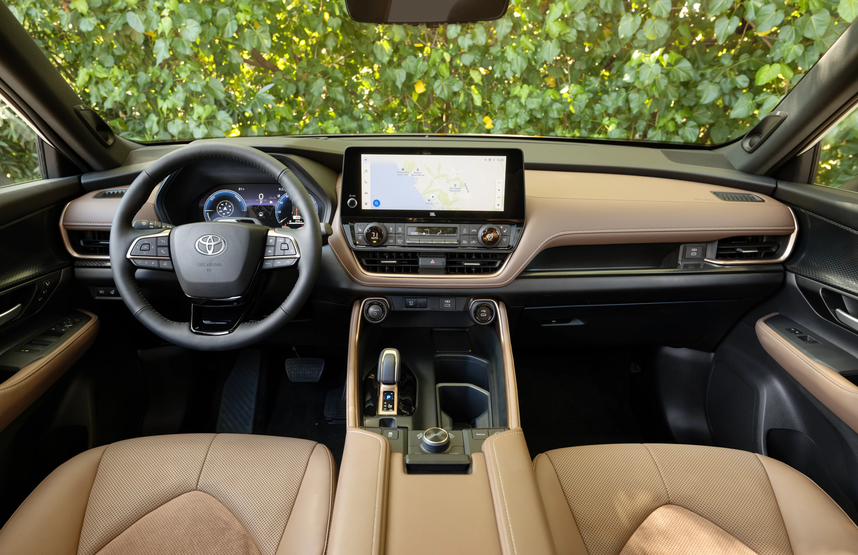 The interior of the 2024 Grand Highlander is roomy and comfortable, and features Toyota's latest infotainment UI
