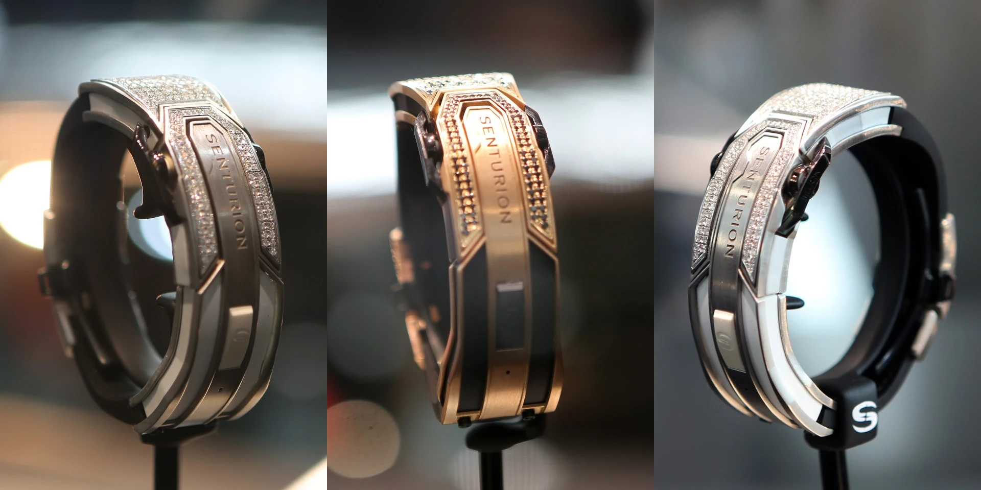 The Senturion, as the name suggests, does all this with rock-solid encrytion, and the functionality is ready to go, but only if you own an AMG, Aston Martin, Audi, Bentley, Bugatti, Ferrari, Jaguar, Lamborghini, Lexus, Maserati, McLaren, Pagani, Porsche, Range Rover or Rolls-Royce. Each Senturion is produced in a limited edition of just seven, so that, given there are more than seven billion people on the planet, makes you one in a million, which plays directly to the Senturion's raison d'être. Different Senturion models are made from different substances (such as gold or meteorite) and studded with different numbers of different jewels.