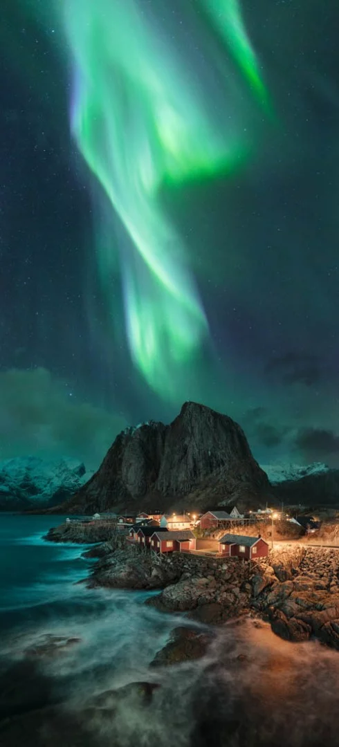 2nd Place, Epson Digital Art Prize. Swirl, Hamnøy, Lofoten, Norway