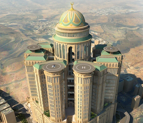 Abraj Kudai hotel will comprise 12 towers and boast four helipads