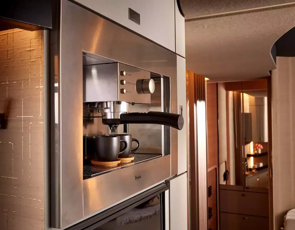 Bürstner Harmony 3 inbuilt coffeemaker