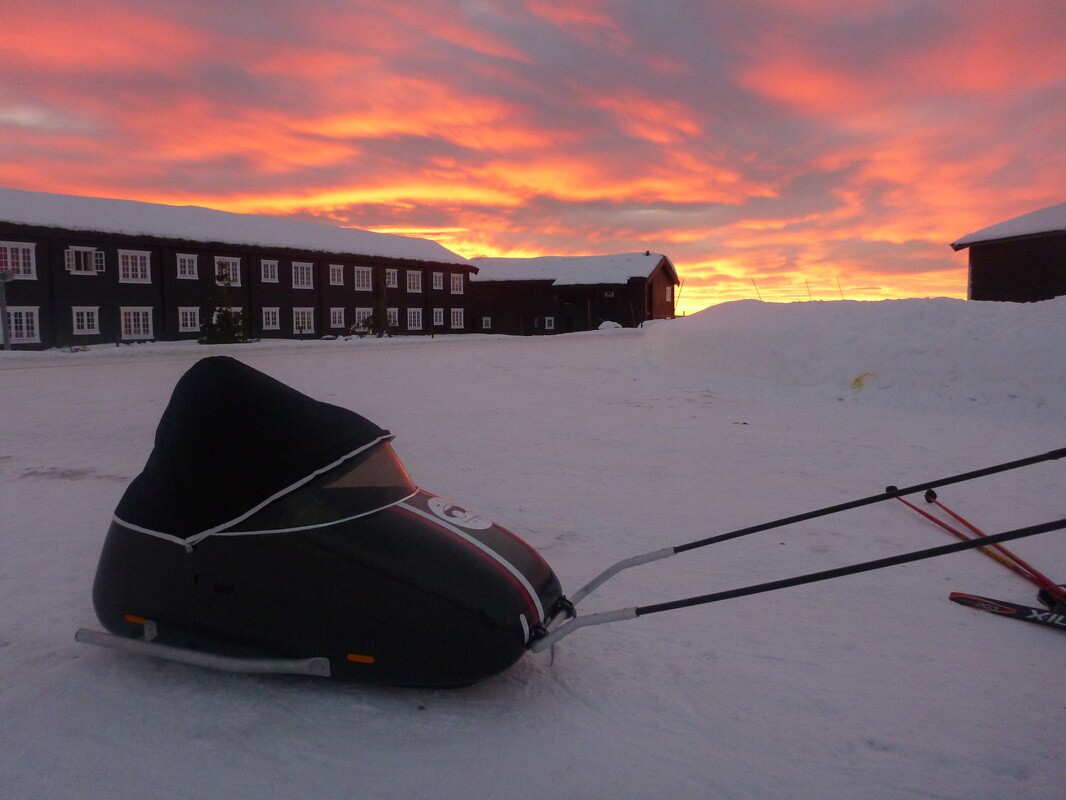 A beautiful sunset enjoyed with help from the Scandinavian Sidecar