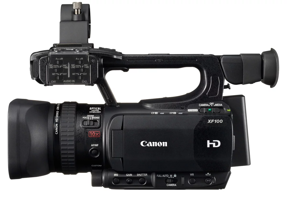 The Canon XF100 camcorder