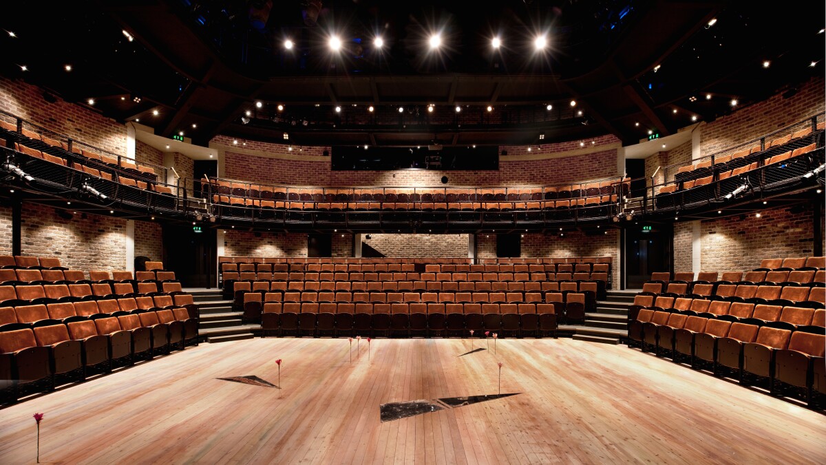 Inside the Everyman Theatre, stage view (Photo: Philip Vile)