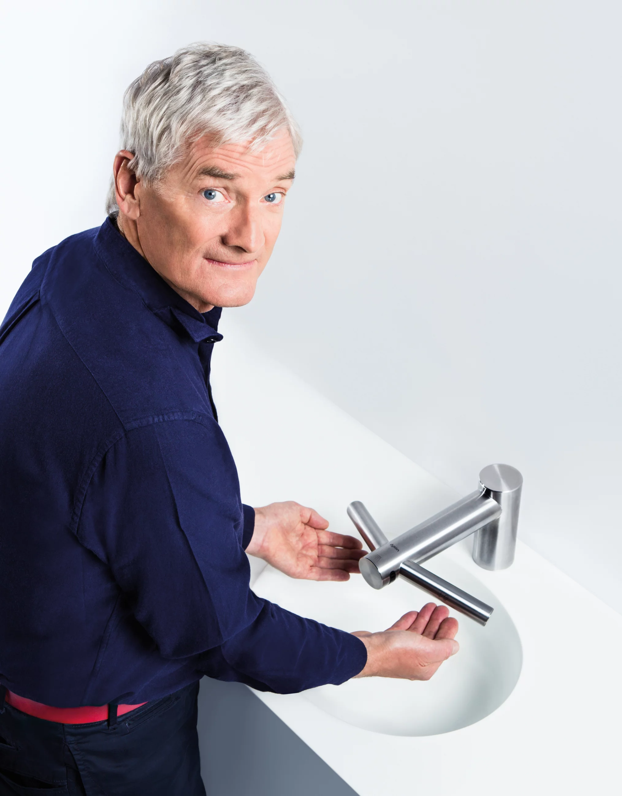 James Dyson with the new Airblade Tap