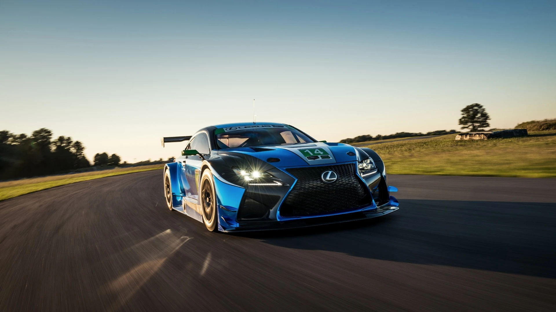 The RC F GT3 by Lexus stands out with its chrome paintjob