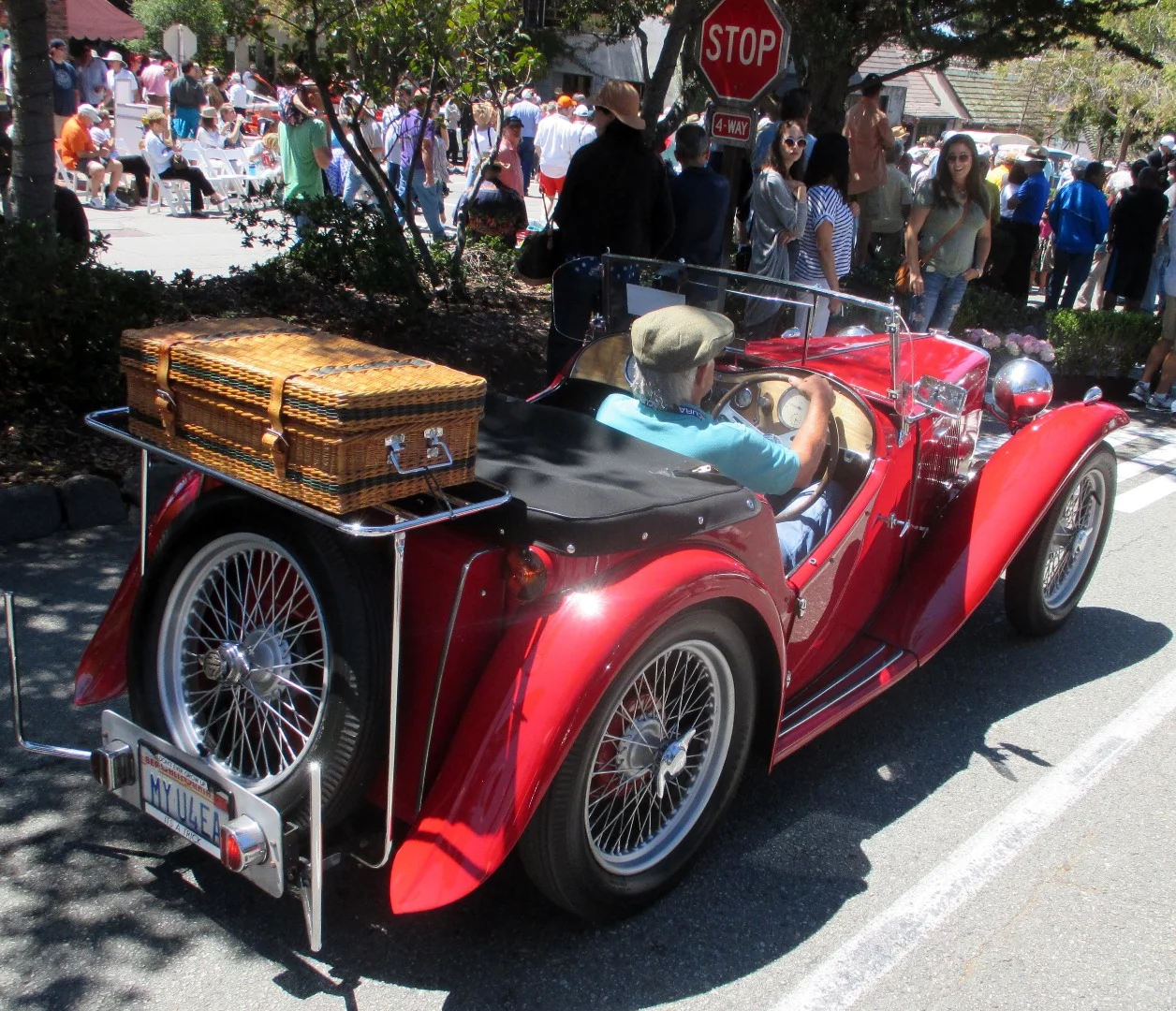 1947 MG TC awaiting an award on Ocean Ave.