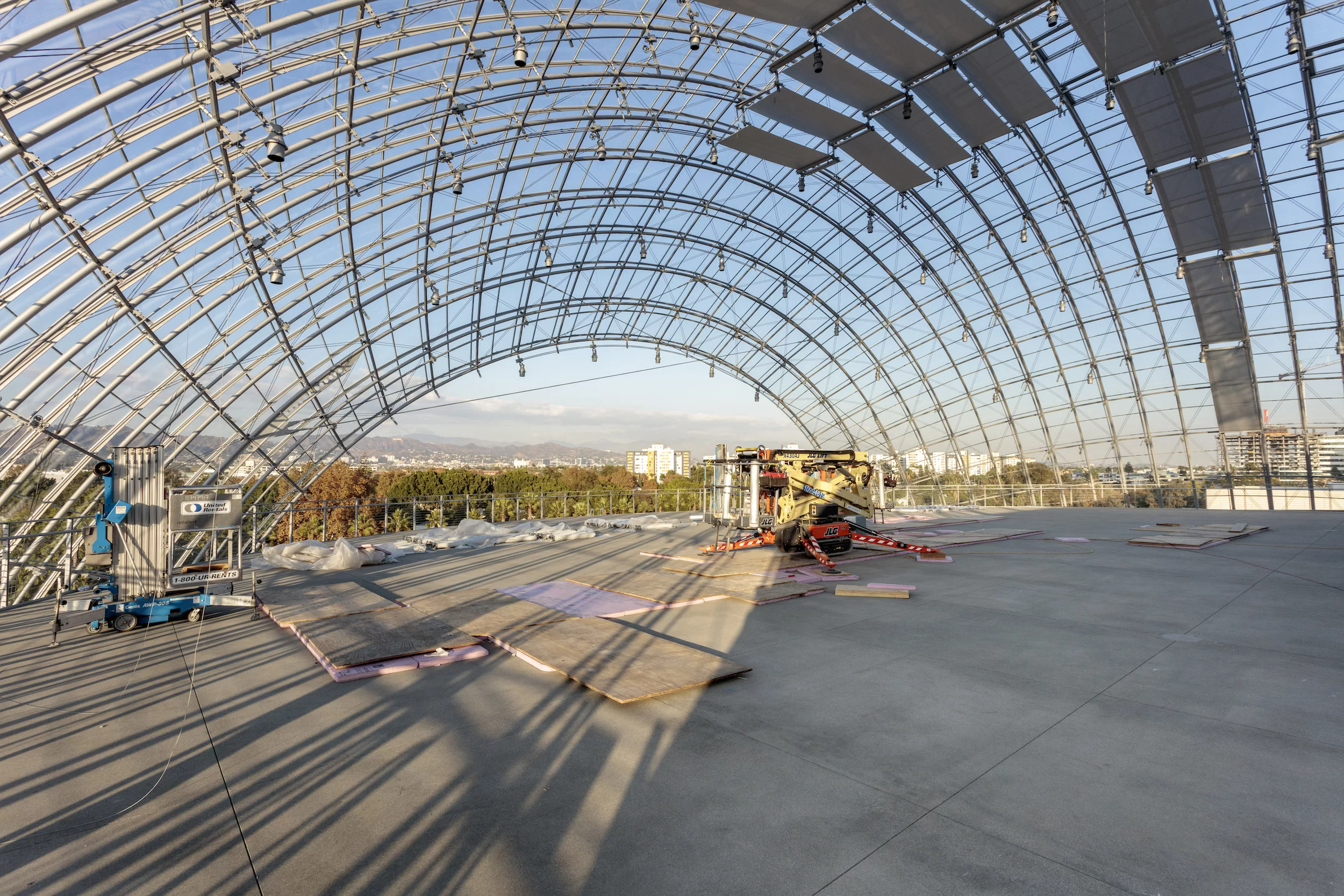 The Academy Museum of Motion Pictures' impressive glazed roof will offer views of Hollywood Hills