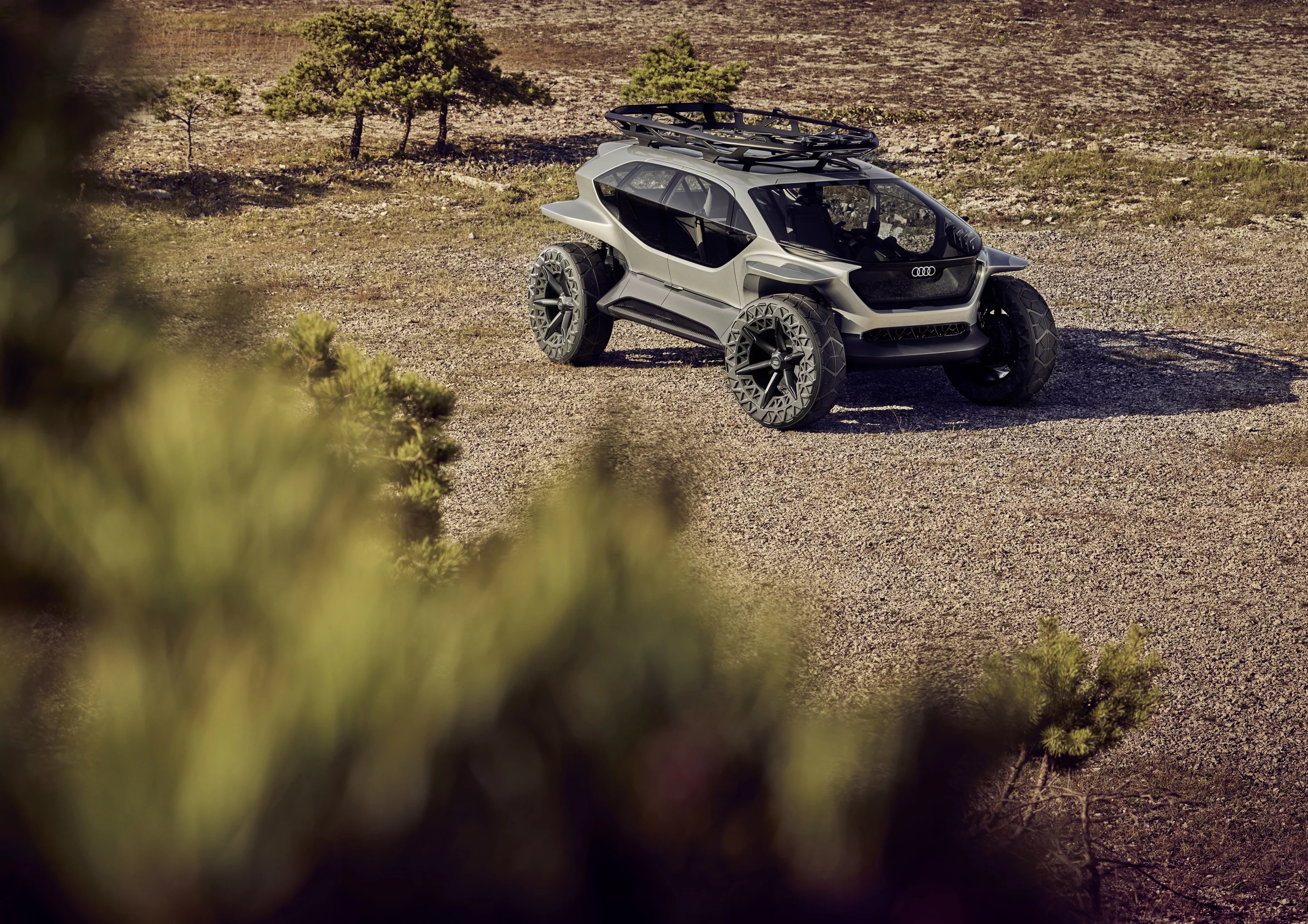 As an off-road machine, one of the points of the AI:Trail is to give passengers full visibility of the surrounding terrain